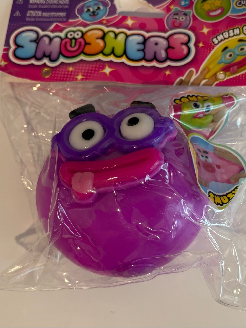 Smushers purple Squishy Face Toy – Fun Kids Stress Reliever